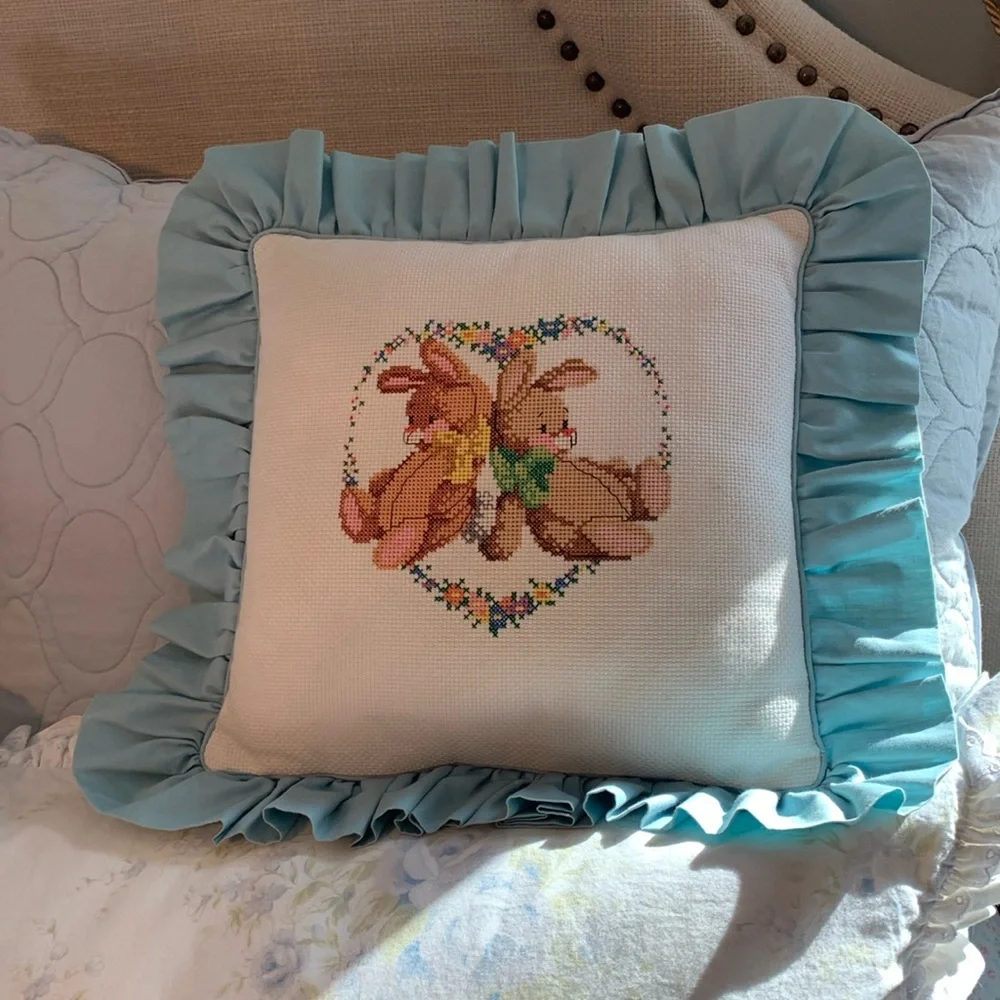 Vintage Cross Stitch Design pillow